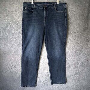 Bandolino Mandie Jeans, Dark Wash, Stretch, 20W